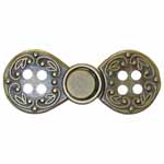 Elan BU5620A Antique Gold Metal Clasp (2/card) 2.13"/55 mm